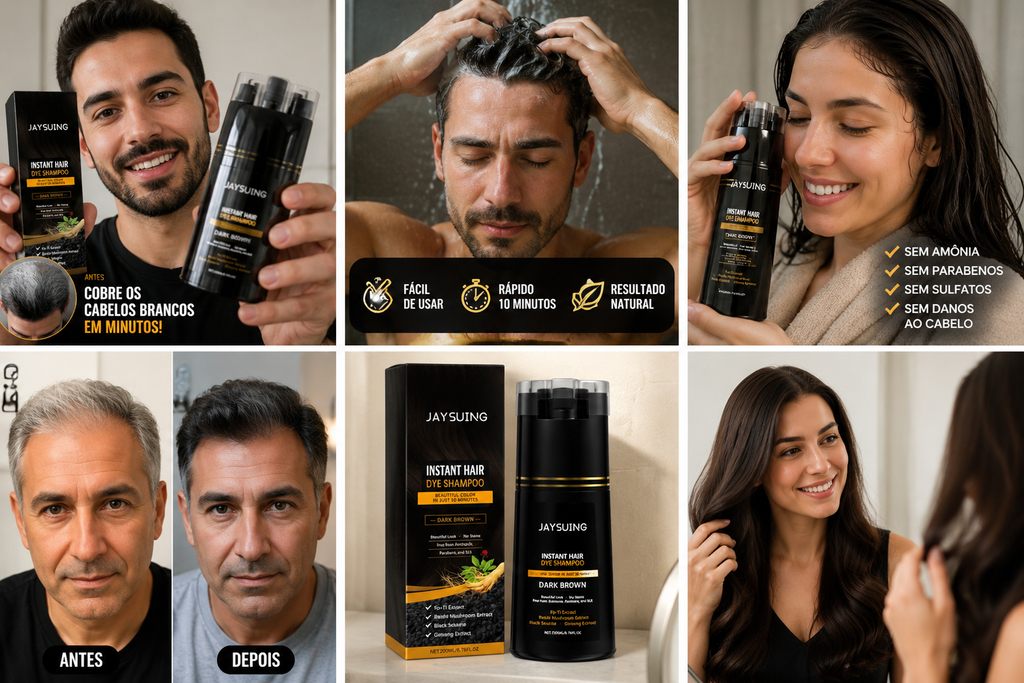 Champú Tinte Instantáneo para Cabello – Color Natural en Minutos