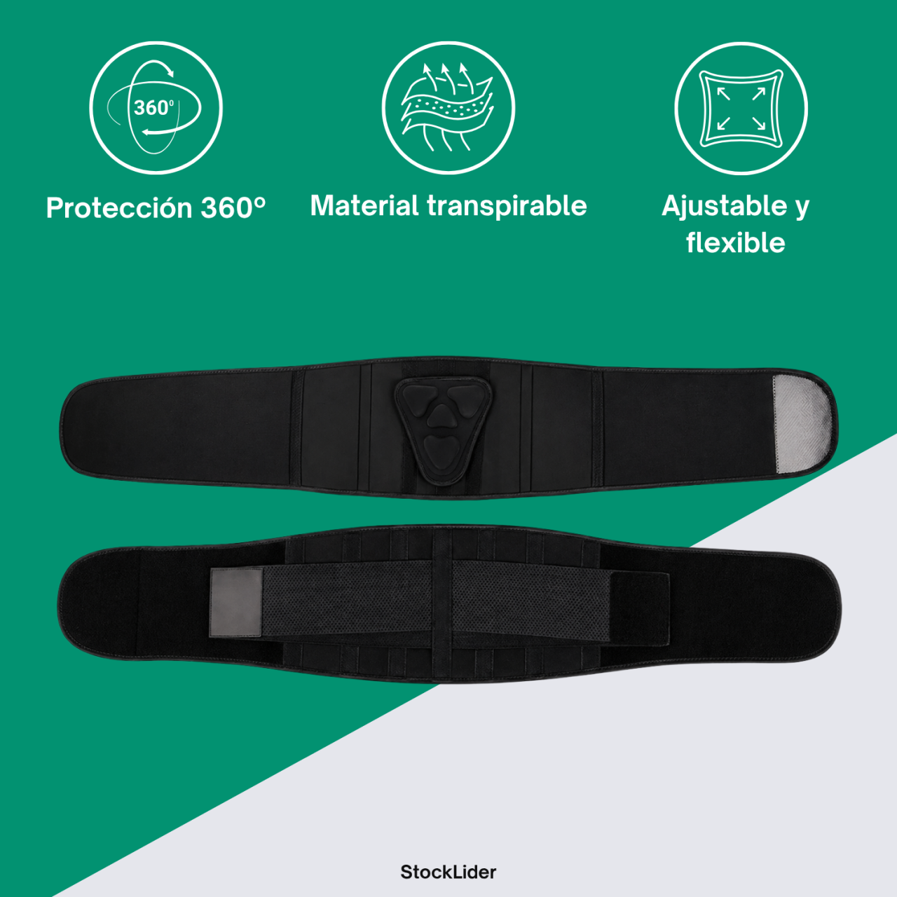 Faja lumbar con almohadilla 3d